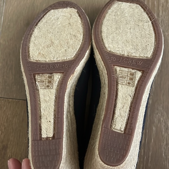 J. Crew Navy Blue Seville Espadrilles size 10 woman - Picture 9 of 9